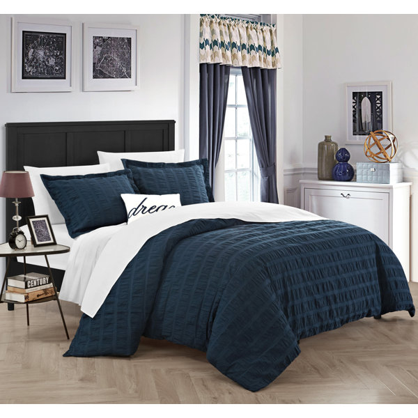 One Allium Way® Karter 100 Cotton Duvet Cover Set & Reviews Wayfair